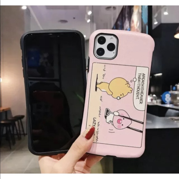 Iphone X Case Phone ryan apeach Cartoon Silicone Case White Pink kakao friends - Picture 4 of 6